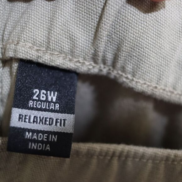 Carhartt Rugged Flex Canvass Work Short Womens Gray Khaki Hiking Walking Shorts - Picture 13 of 15